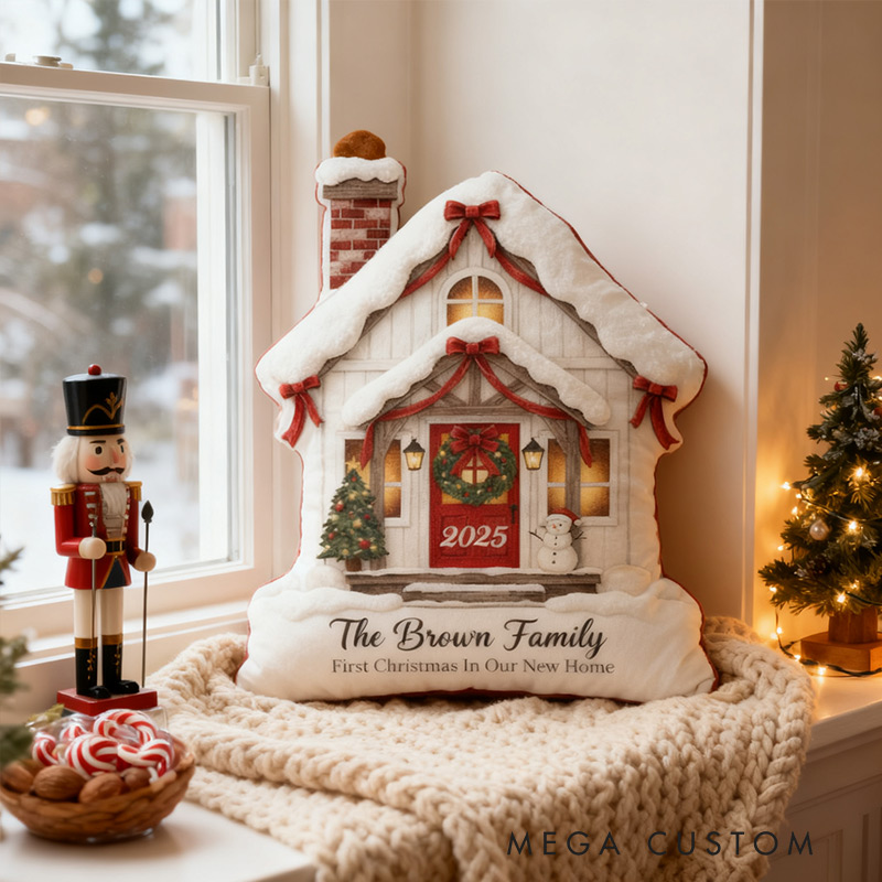 Personalized New Home Pillow Graphic 3D Print Custom Family Name New Home Gift Housewarming Gift