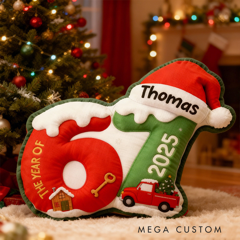 Personalized Six Seven 67 Gen Z Funny Slang Pillow Graphic 3D Print Christmas Pillow Custom Name Pillow Family Gift 