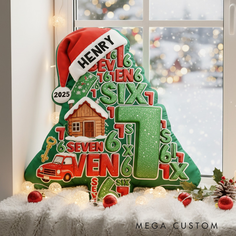 Personalized Six Seven 67 Gen Z Funny Slang Pillow Graphic 3D Print Christmas Pillow Custom Name Pillow Family Gift 