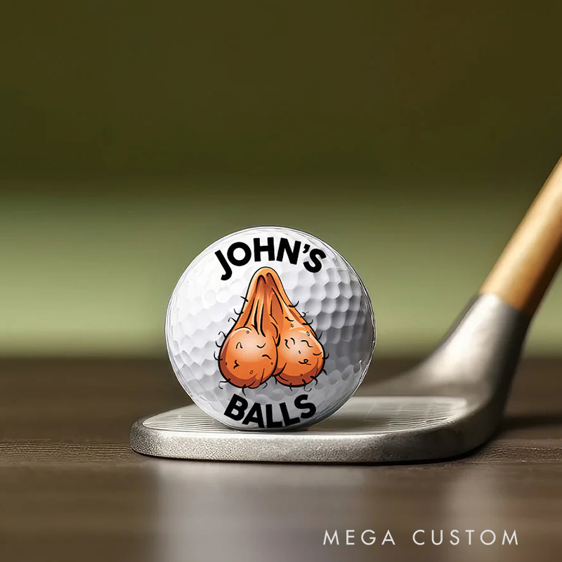 Personalized Funny Golf Ball with Custom Name for Golf Enthusiasts, Golf Gift For Men, Christmas Golf Gifts