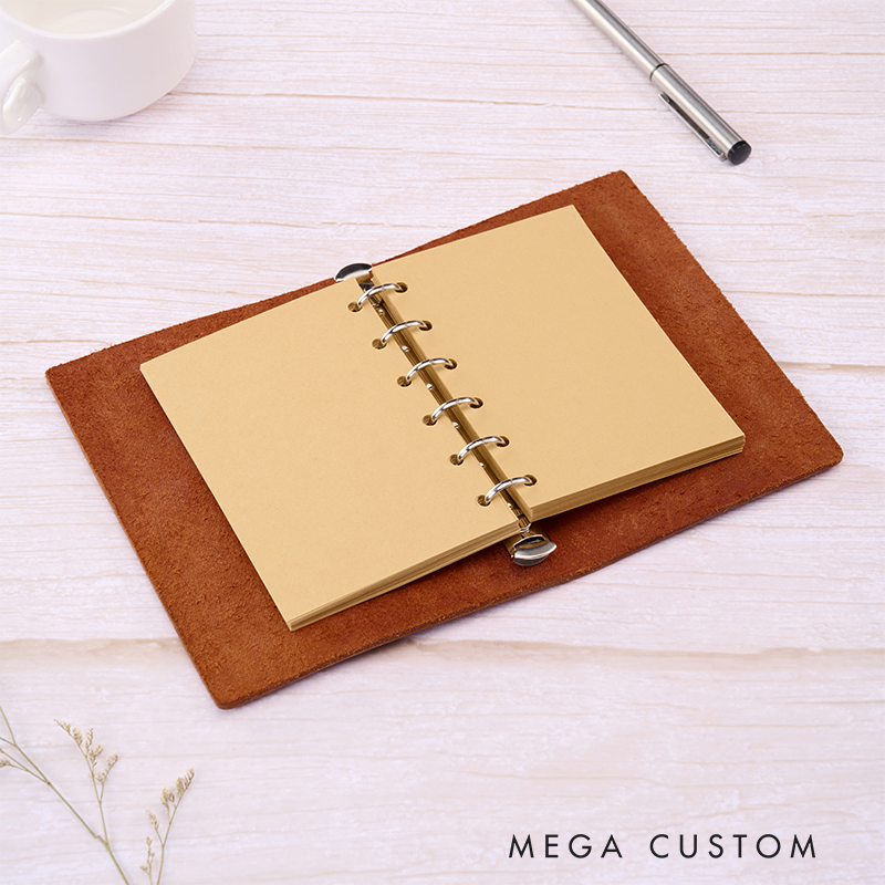 Personalized Leather Notebook Custom Leather Journal Personalised Leather Notebook Initial Notebook Gifts