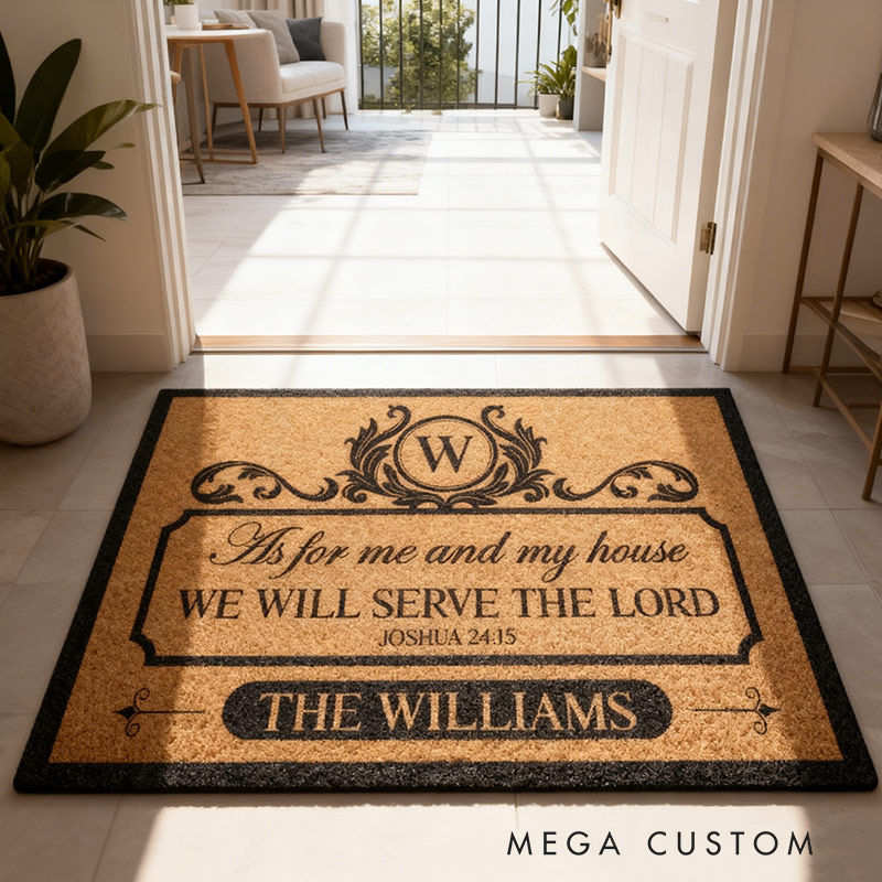 Personalized Welcome Doormat Custom Coir Mat With Family Name Indoor Outdoor Rug Perfect Housewarming New Home Gift 