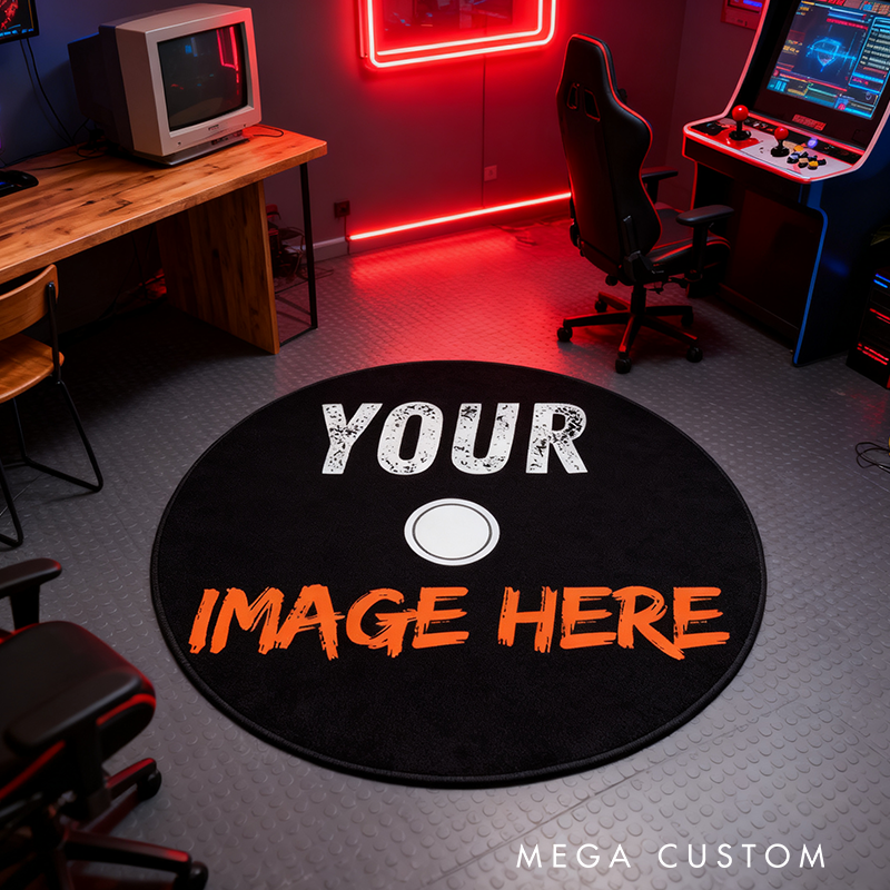 Personalized Custom CD Record Rug Game Disc Rug Video Game Disc Rug DVD Rug Game Decor Geek Gaming Lover Gift