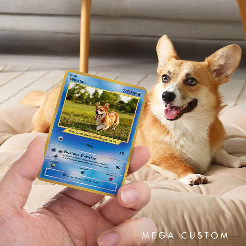 Personalized Funny Glitter Classic Game Card with Photo Card Game Collection for Game Lovers Birthday Gift for Kids Couple Pet Lover