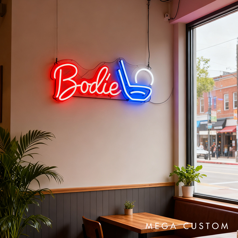 Personalized Golf Neon Sign with Custom Name for Golf Enthusiasts