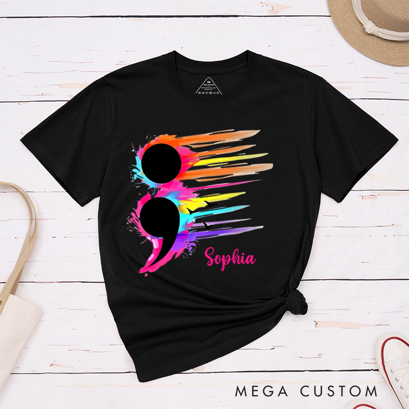 Personalized Suicide Prevention Awareness T-shirt Mental Health Gift