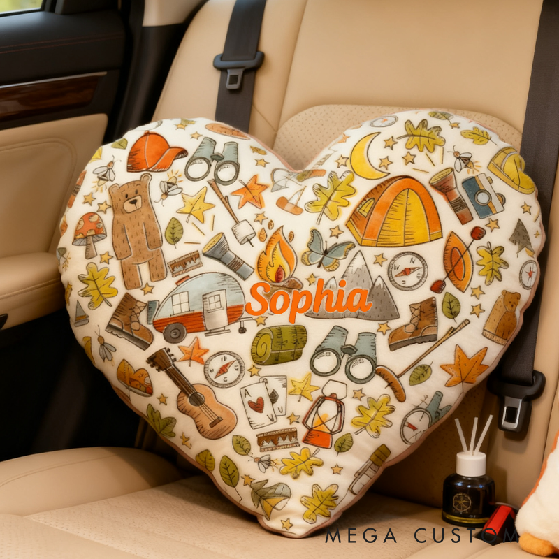 Personalized Love Camping Pillow Hiking Lover Pillow Camp Life Pillow Funny Camper Pillow Gift For nature outdoor Camp Lover