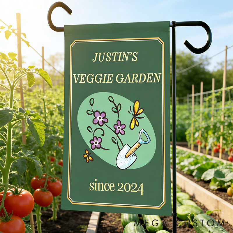 Personalized Harvest Haven Garden Flag Yard Flag Double Sided for Garden Lovers