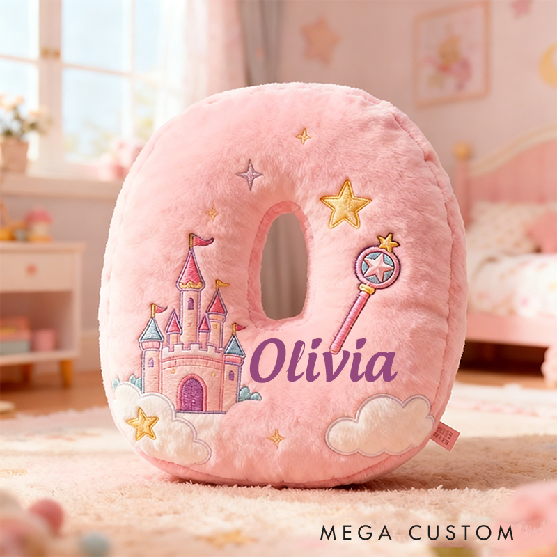 Personalized Colorful 26 Letters Graphic 3D Print Cute Christmas Gift Pillow Cut Magic Beautiful Letter Custom Pillow christmas Gift for Kids