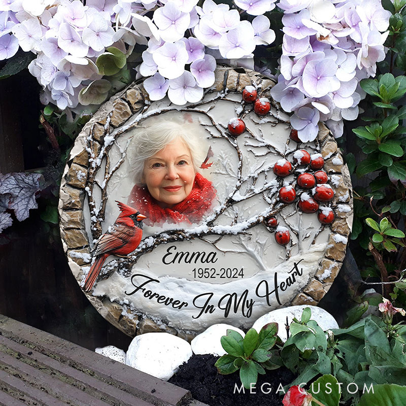 Personalized Memorial Stone Forever In My Heart Sympathy Gift Slate Grave Marker Keepsake Bereavement Gift 