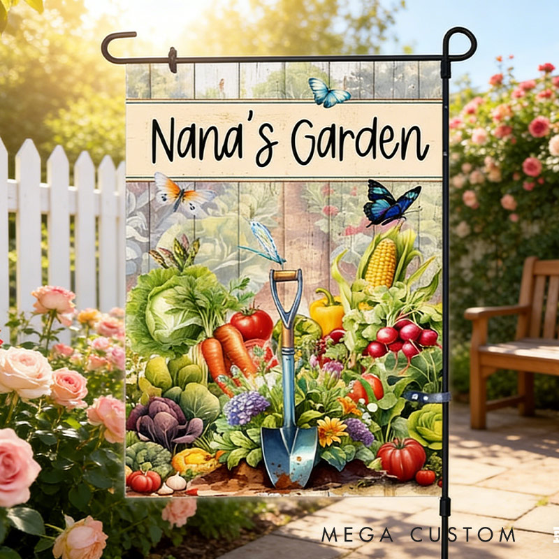 Personalized Garden Flag Yard Flag Spring Garden Decor Custom Double Sided Flag for Garden Lovers