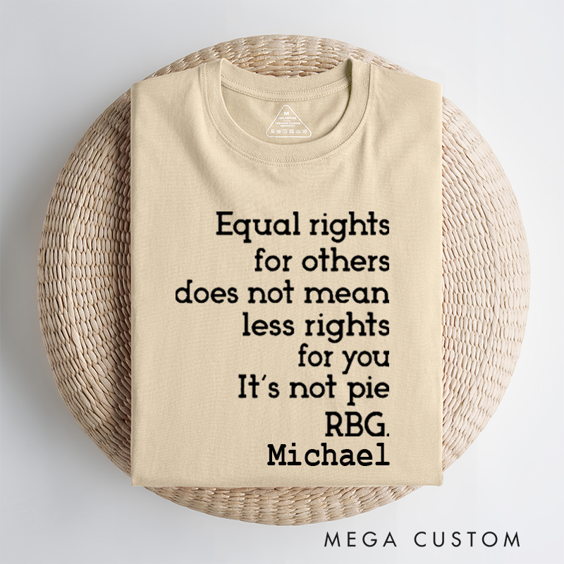 Personalized Classic Car T-Shirt Custom Equal Rights Design T-Shirt Citizen Rights Tee