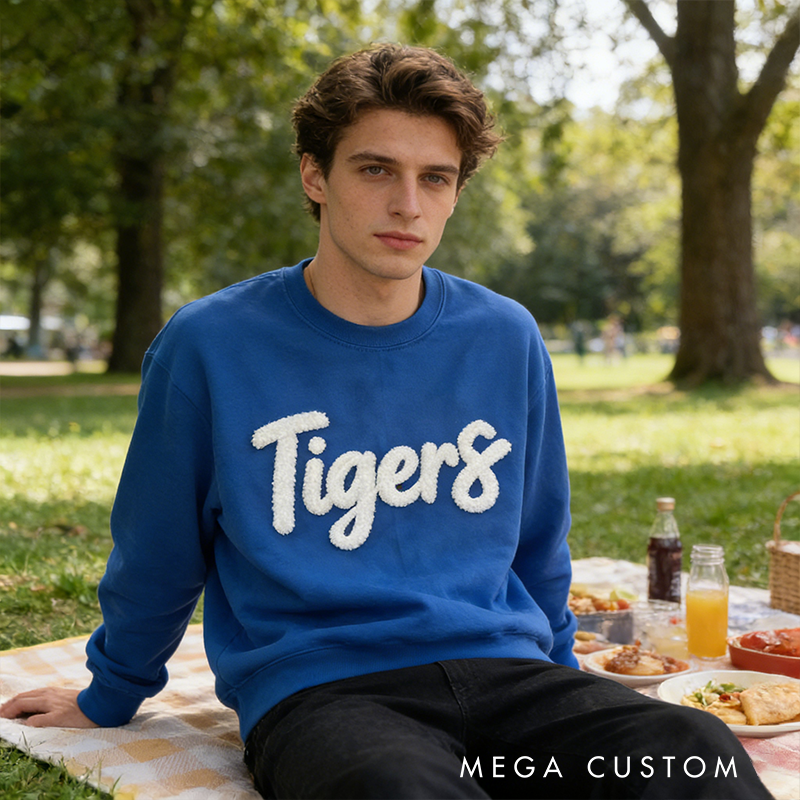Personalize Your Cozy Sweatshirt with Custom Team Name and Embroidery