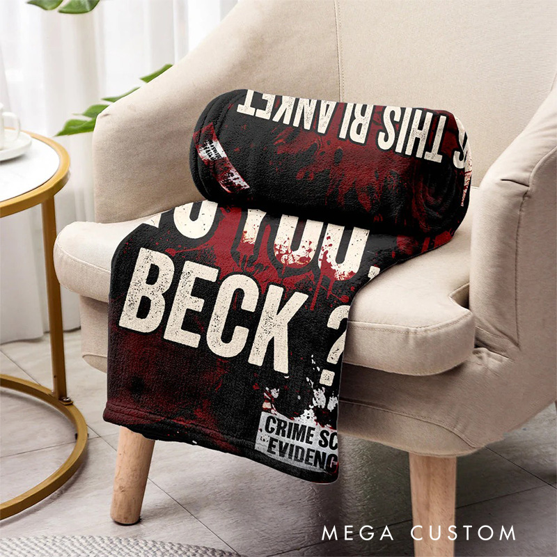 Personalized Smell Like Chloroform Blanket Movie Blanket TV Show Flannel Blanket Movie Blanket with Name for Friends Birthday Gift