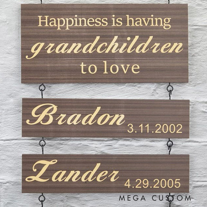 [Copy]Personalized Mini Windmill Theme Wooden Name Plate Housewarming Gift Family Gift