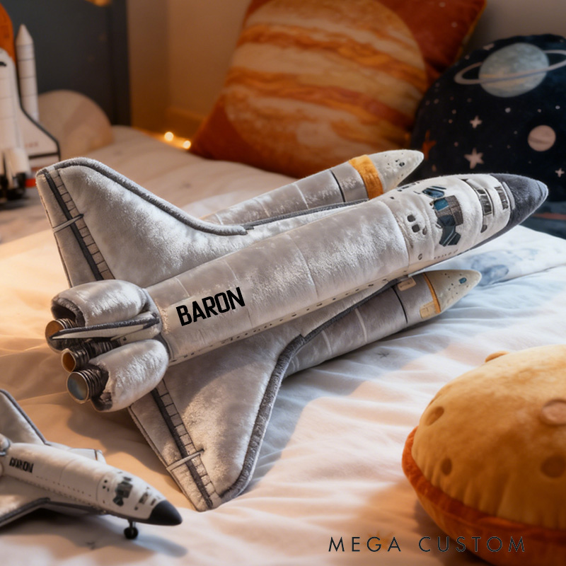 Personalized Space Rocket Pillow Space Shuttle Pillow Astronauts and Space Enthusiasts Pillow Gift for Kid