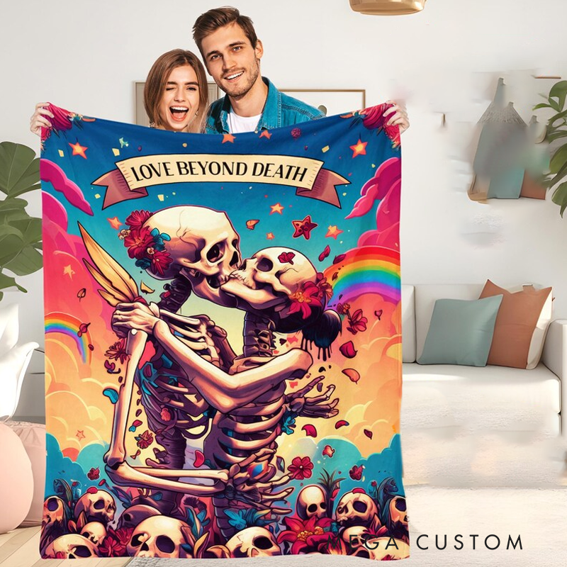 Personalized Custom Text Blanket Custom Valentines Day Blanket for Couple Lovers Anniversary Birthday Gift Blanket Gift idea for Wife Girlfriend