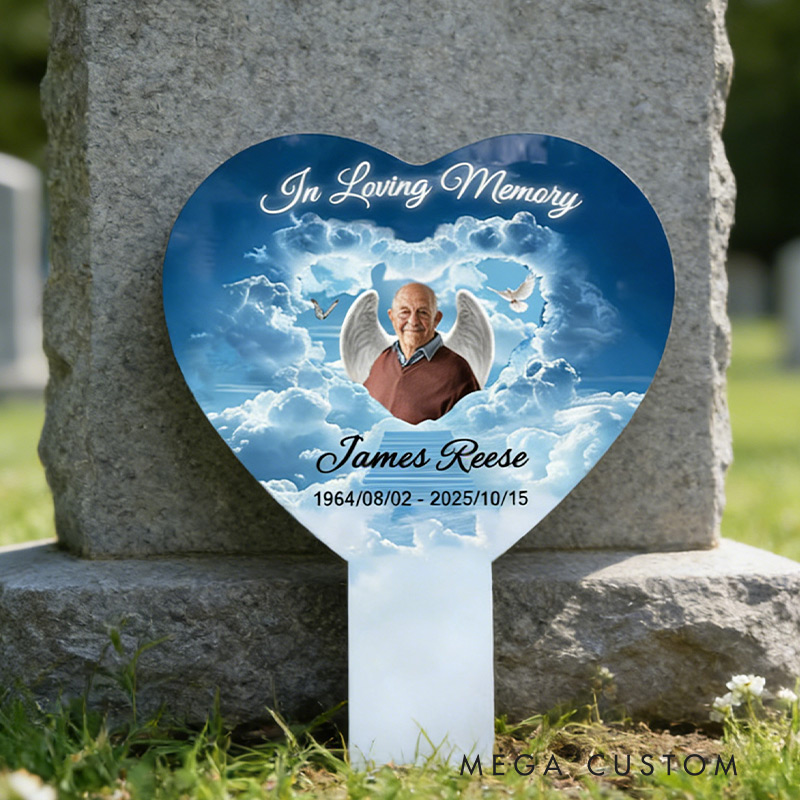 Personalized Plaque Stake In Loving Memory Plaque Stake Loss of Loved One Cemetery Plaque