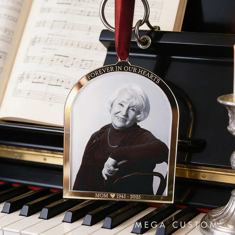 Personalized Memorial Photo Ornament Remembrance Keepsake In Loving Memory Ornament Sympathy Gift
