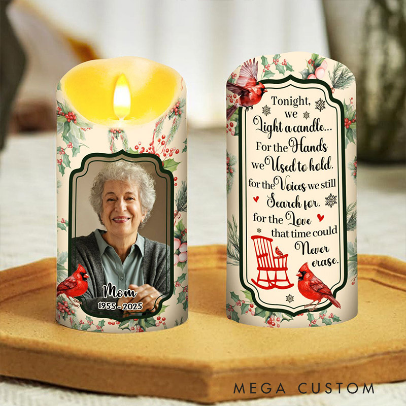 Personalized Memorial LED Candle Love In Heaven Custom Loving Memory Keepsake Sympathy Gift Memorial Gift 