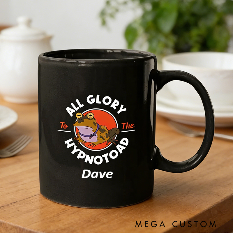 Personalized Hypnotoad Tribute Mug All Glory to the Hypno Toad Vintage Mugs Futurama Hypnotoad Mugs Geek Lover Gift