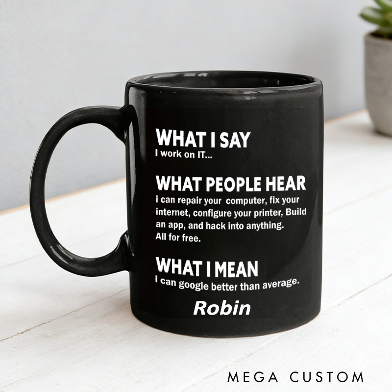 Personalized Funny Nerds Mug Computer & It Tech Programmer Developer Geek Mug Geek Professional Humor Gift