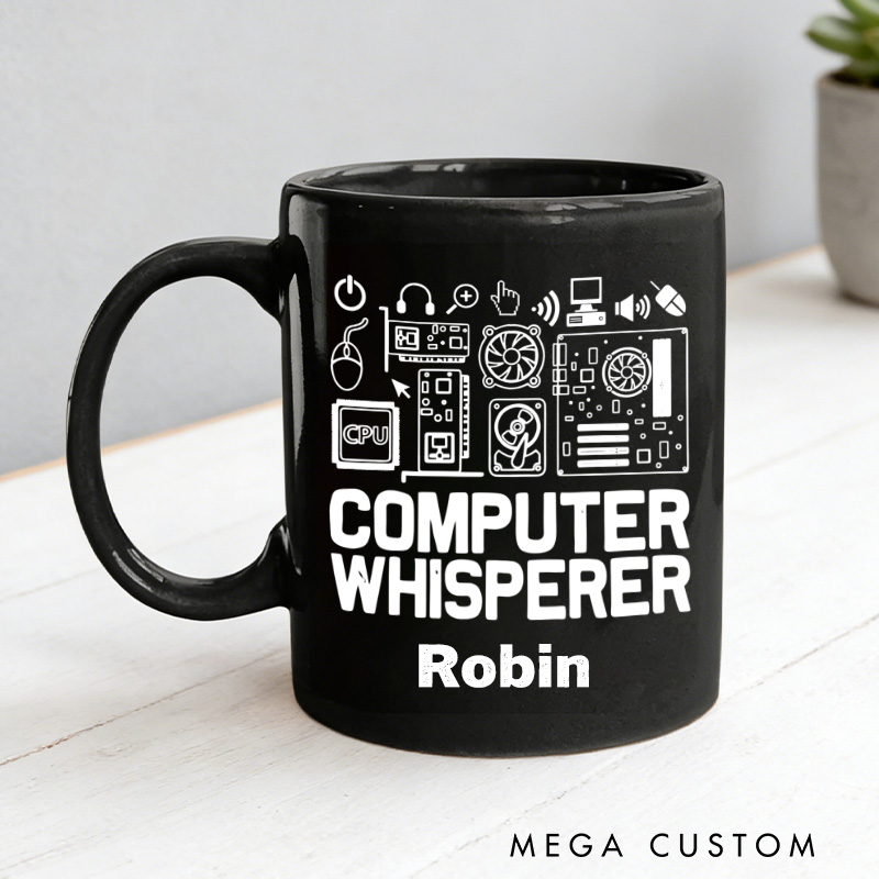 Personalized Computer Whisperer Mug It Tech Support Nerds Geek Mug Geek Professional Humor Gift