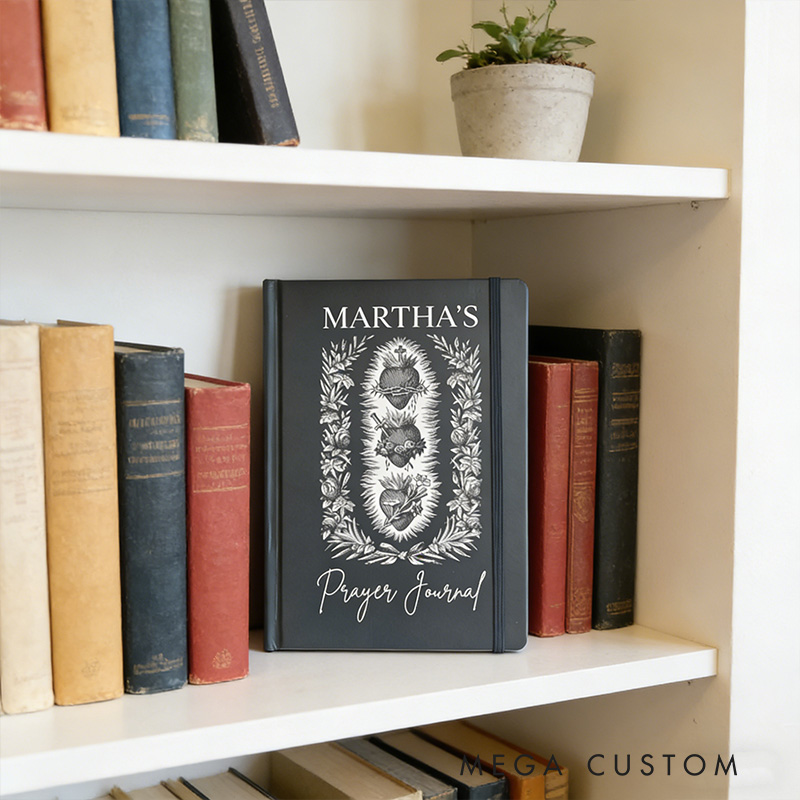 Personalized Sacred Heart A5 Catholic Prayer Journal with Custom Name Confirmation Gift Catholic Gift Religious Gift for Her