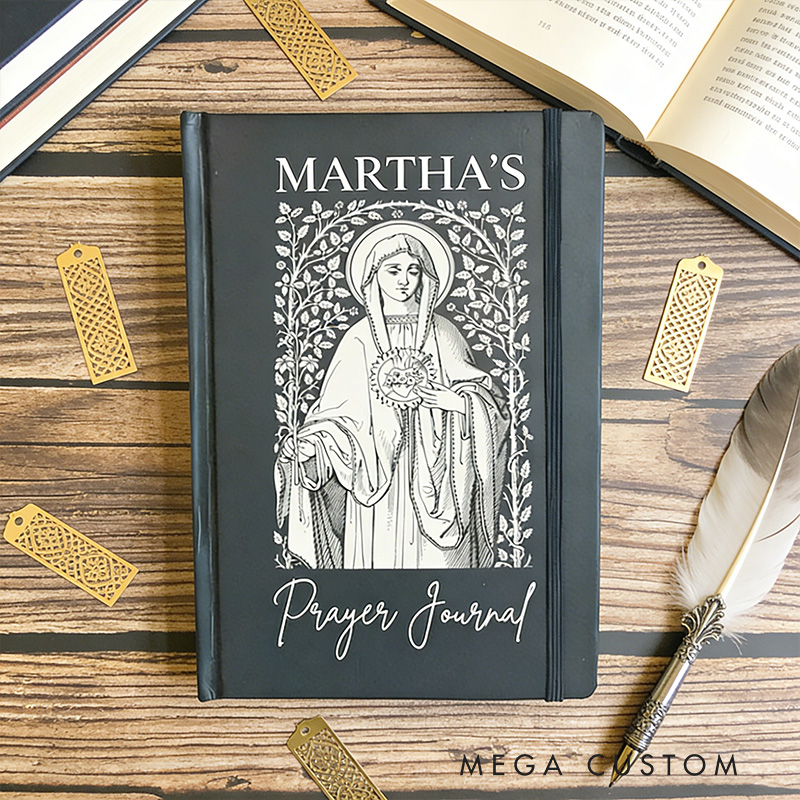Personalized Virgin Mary A5 Catholic Prayer Journal with Custom Name Confirmation Gift Catholic Gift Religious Gift for Her