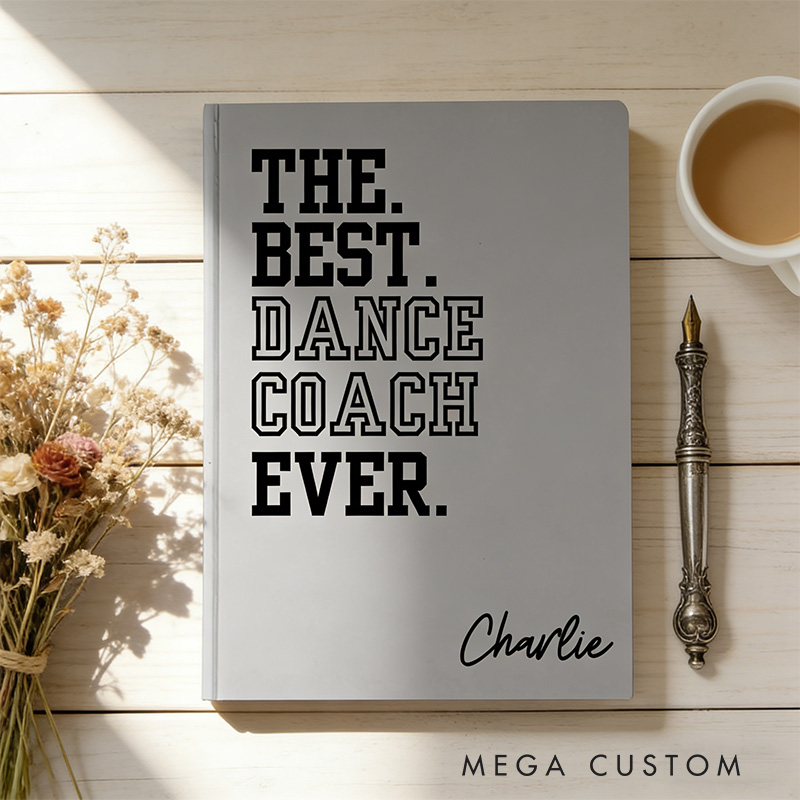 Personalized A5 You Are the Best Hardcover Ballerina Journal Custom Ballet Teacher Appreciation Notebook Choreography Studio Dancer Gift