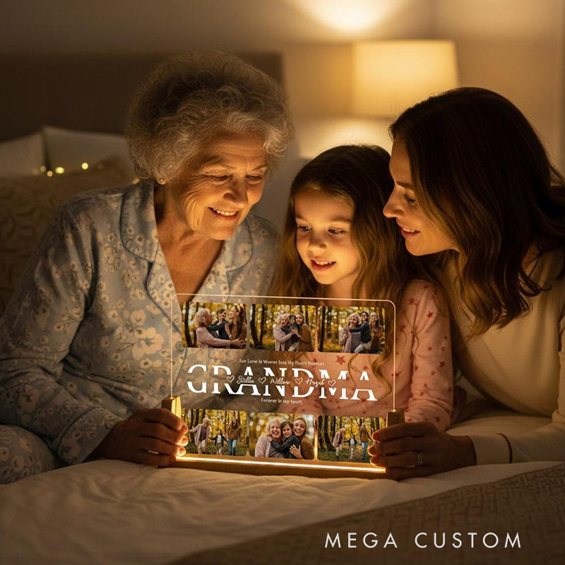 Personalized Photo Night Light Photo Collage LED Light Custom Photo Lamp Mother's Day Gift Birthday Gift for Mom