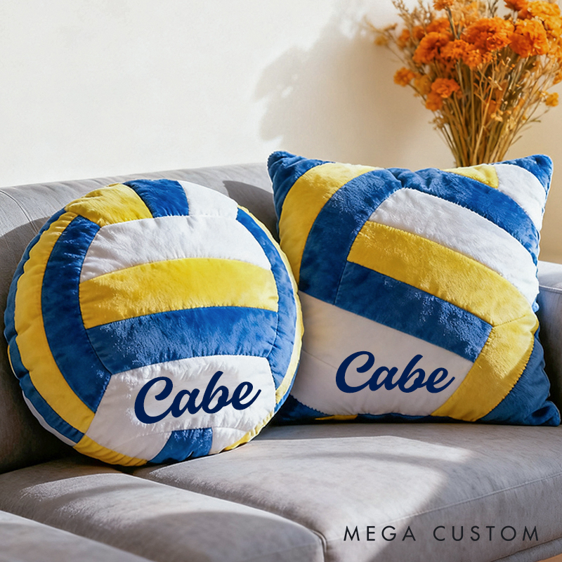 Personalized Graphic3DPrint Volleyball Pillow with Custom Name for Kids and Sports Fans  