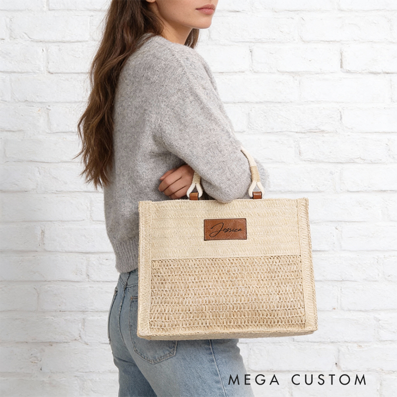 Personalized Canvas Tote Bag with Name Custom Name Bag Canvas Tote Bag Gift for Her Gift for Mother Wife