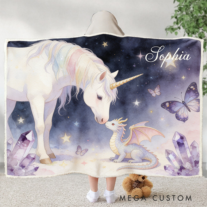 Personalized Magic Friends Wearable Blanket Hoodie with Name Magic Lover Gift for Friends Birthday Gift
