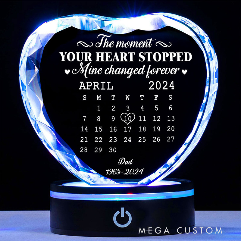 Personalized Memorial LED Led Light Night Light The Moment Sympathy Gift 