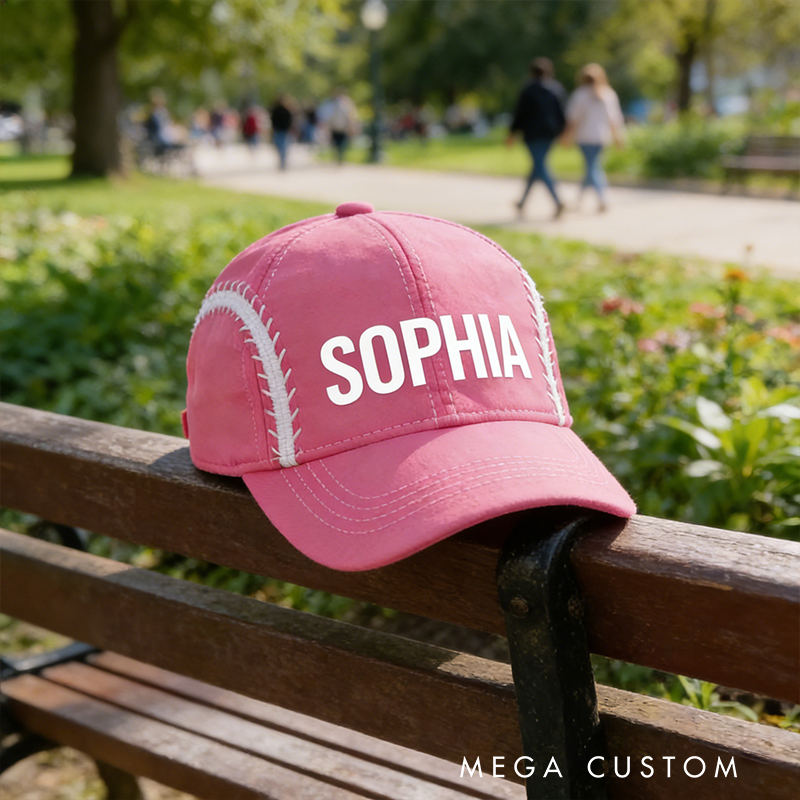 Personalized Tennis Cap Featuring Custom Name and Stylish Design