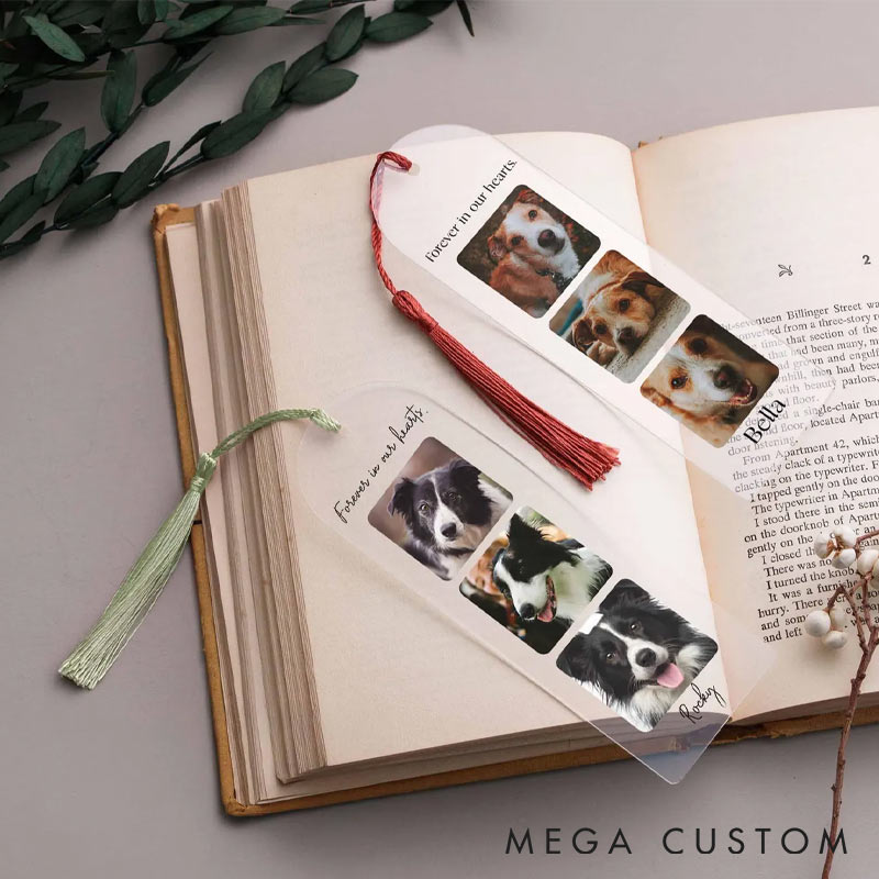 Personalized Bookmark with Picture Valentines Day Gift Reading Gift Acrylic Bookmark for Reading Lovers 