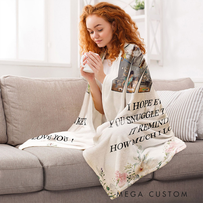 Personalized Photo Blanket This Blanket Reminds You How Much We Love You Gift for Mom Mother's Day