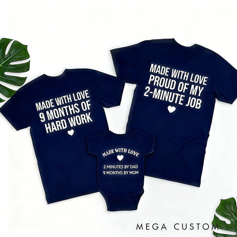 Personalized Family Matching Outfit Hilarious & Heartwarming Newborn Outfit Pregnancy Announcement Gift Baby Shower Gift