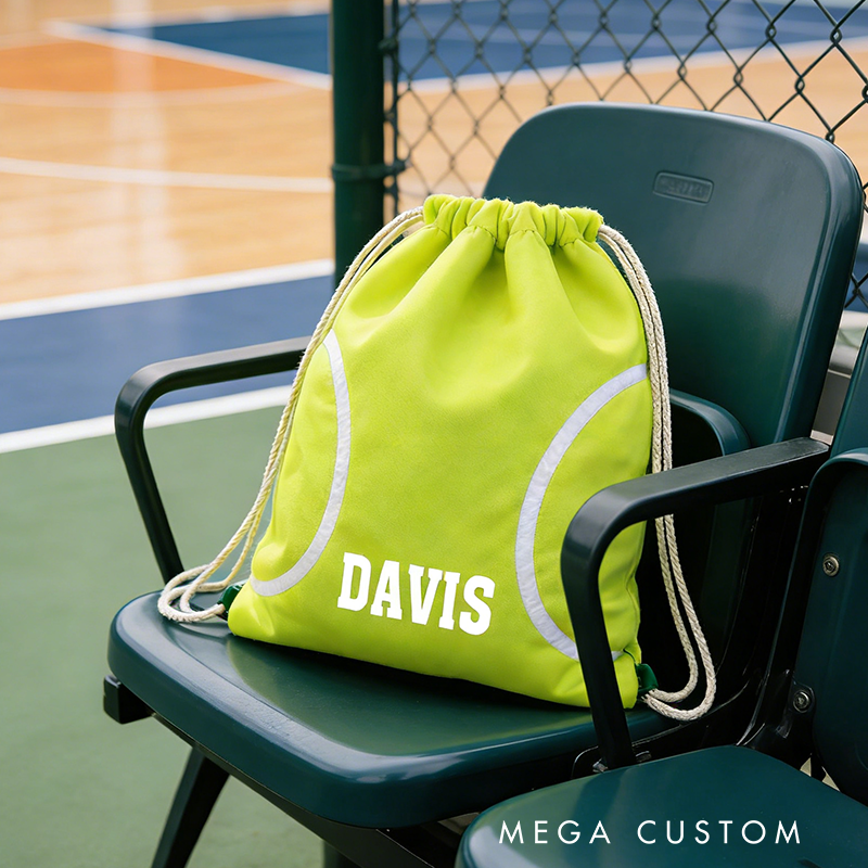Personalized Tennis Ball Organizer Bag with Custom Name for Active Lifestyles
