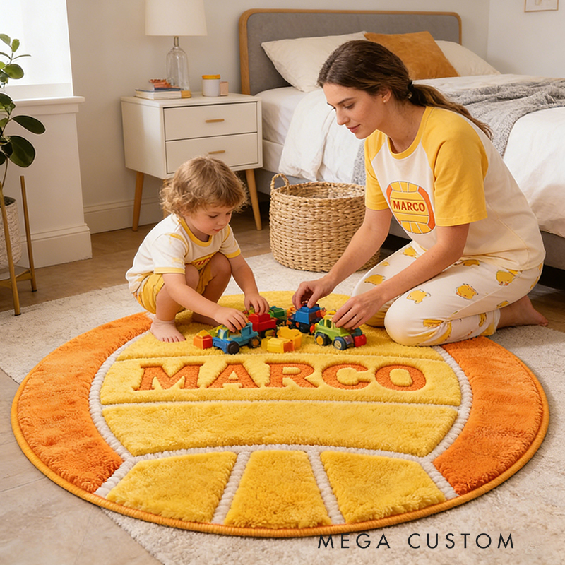 Personalized Water Polo Rug with Custom Name for Fans and Players  