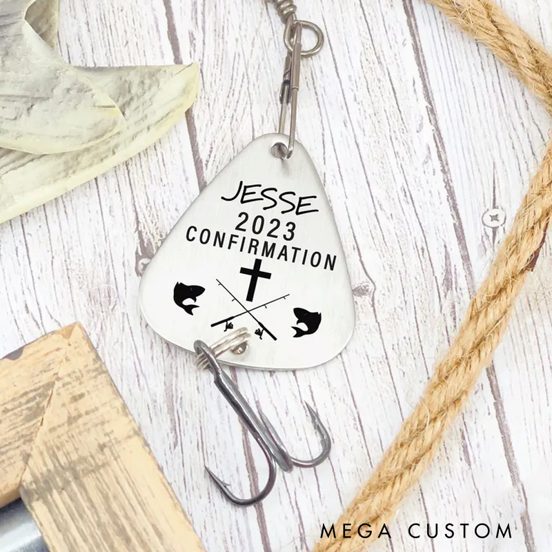 Personalized Confirmation Fishing Lure Confirmation Gift for Outdoor Fishing Lover