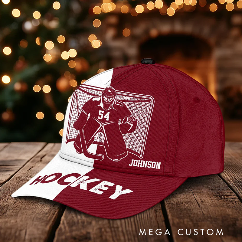 Personalized Ice Hockey Cap with Custom Name and Unique Design Options