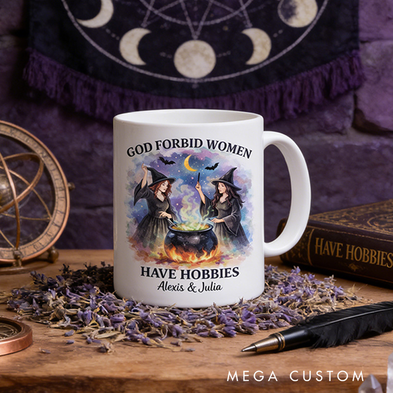 Personalized God Forbid Women Have Hobbies Magical Mug Coffee Mug Magic Lover Mug Witchcore Gift Coffee Mug
