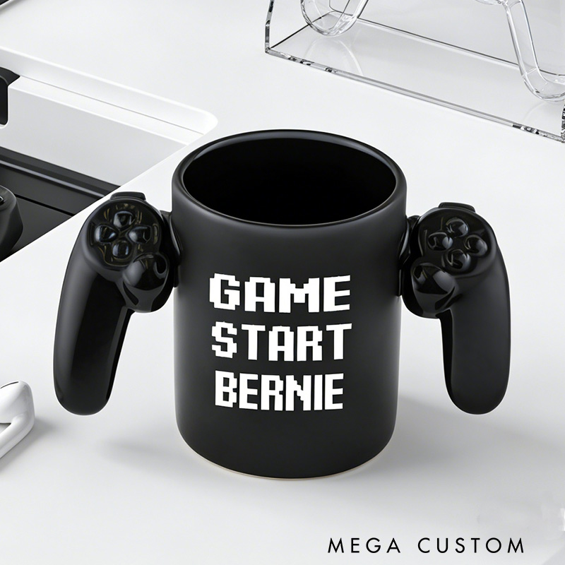 Personalized Gamer Controller Mug Custom Creative and Trendy Coffee Cups Gifts for Game Geek
