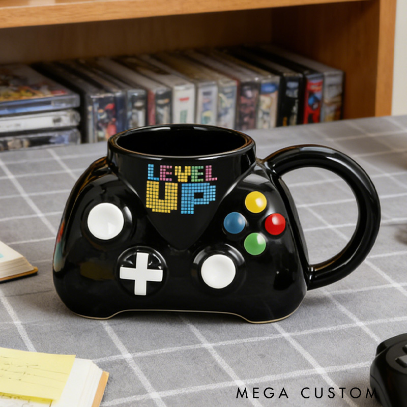 Personalized Gamer Controller Mug Custom Teenagers and Boys Gamer Coffee Cups Gamer Gift for Brother Boyfriend