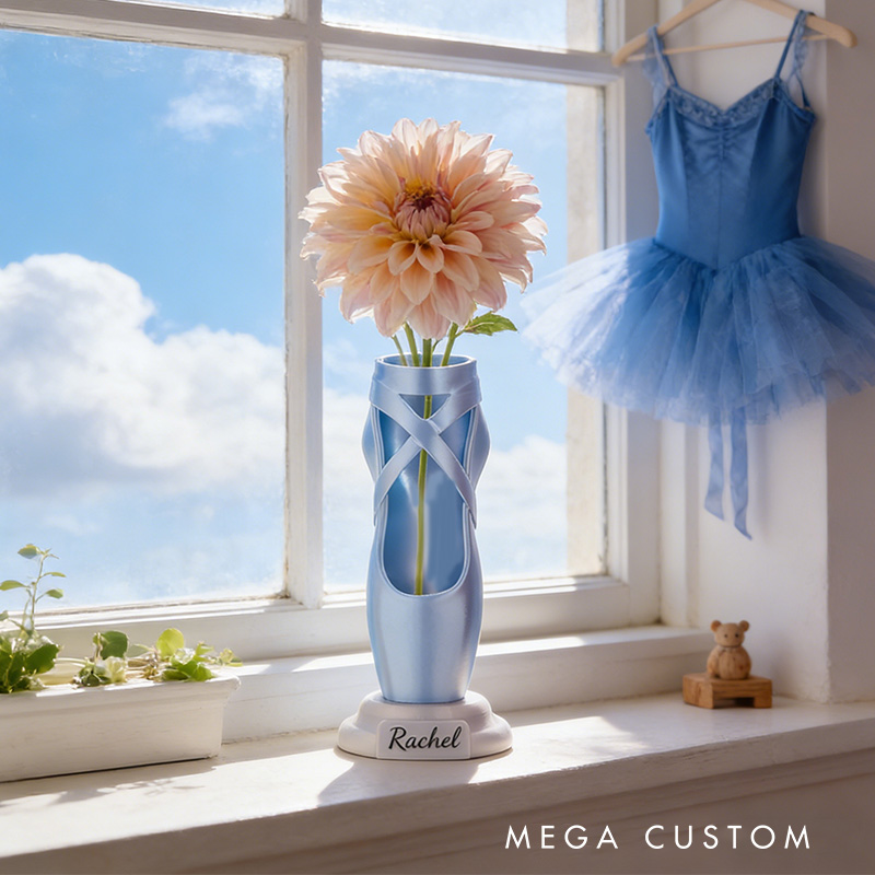 Personalized 3D Printed Ballet Pointe Shoe Recital Gift for Dance Lovers Pen Brush Or Flower Holder Ballet Gift for Her