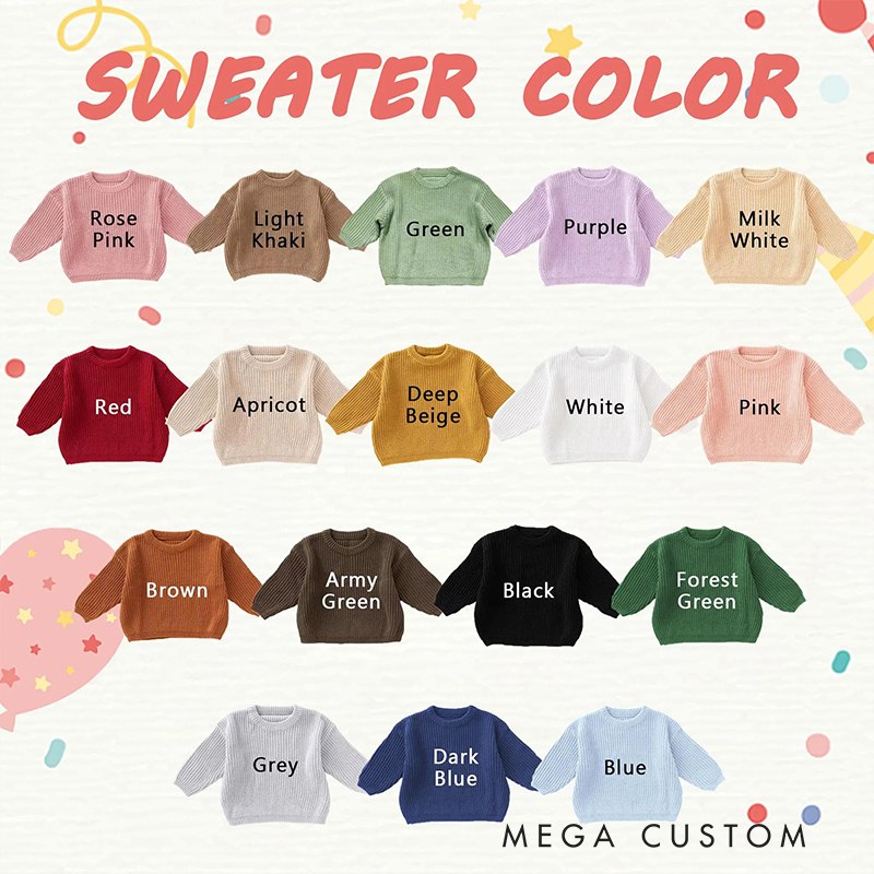 Personalized Baby Embroidered Sports Sweater Sweater Custom Name & Sports Icon Cotton Pullover for Infants and Toddlers Football Fan Gift