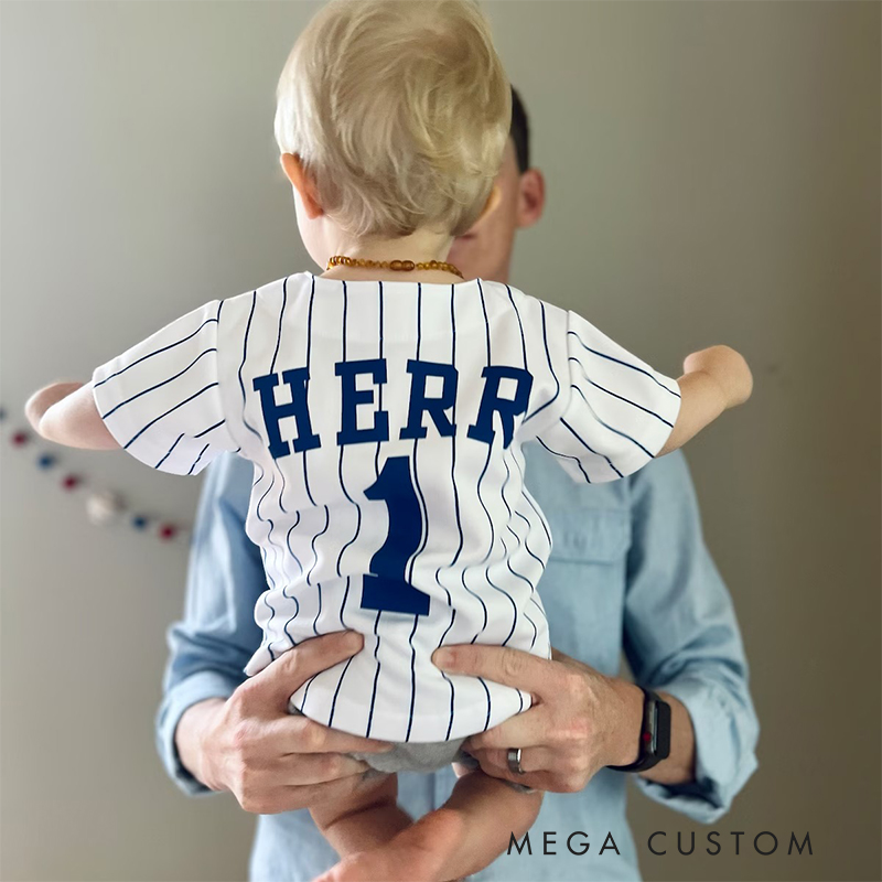 Personalized Kids Baseball Jersey Custom Name Number Soft Polyester Sports Shirt for Little Athletes