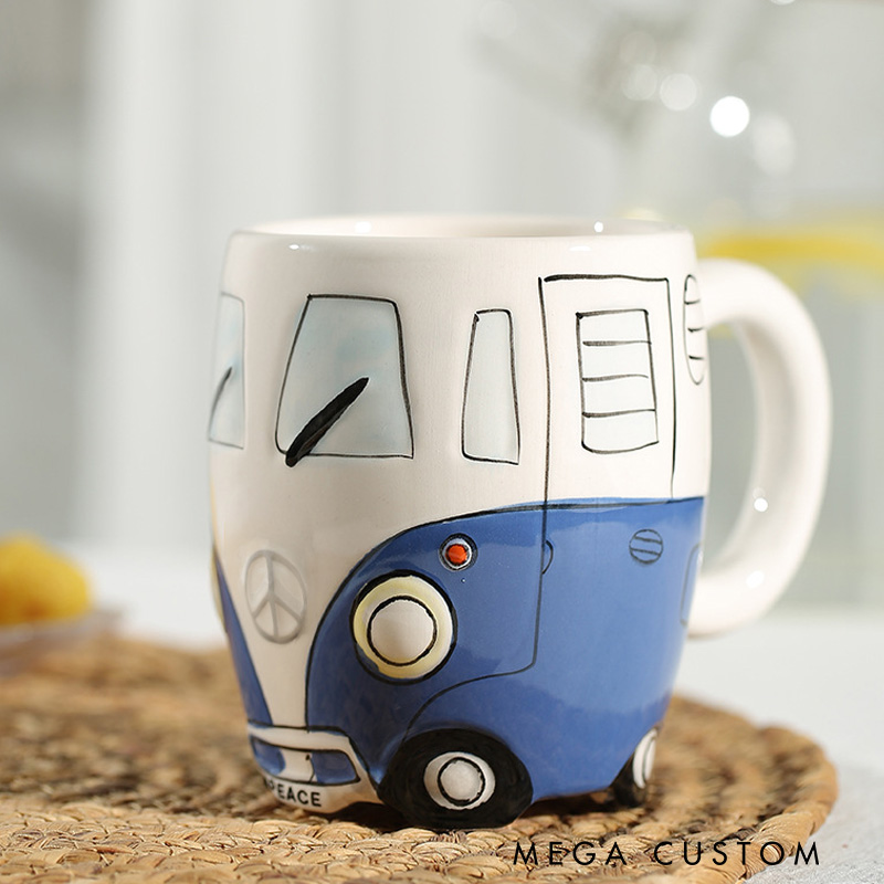 Personalized Camper Van Mug Custom Outdoor Camping Lover Mug Gift for Outdoor Adventure